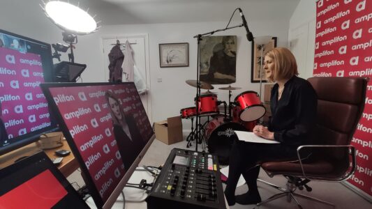 amplifon interview set up broadcast