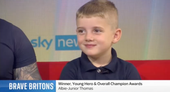 Amplifon 2022 Winner Albie on Sky News