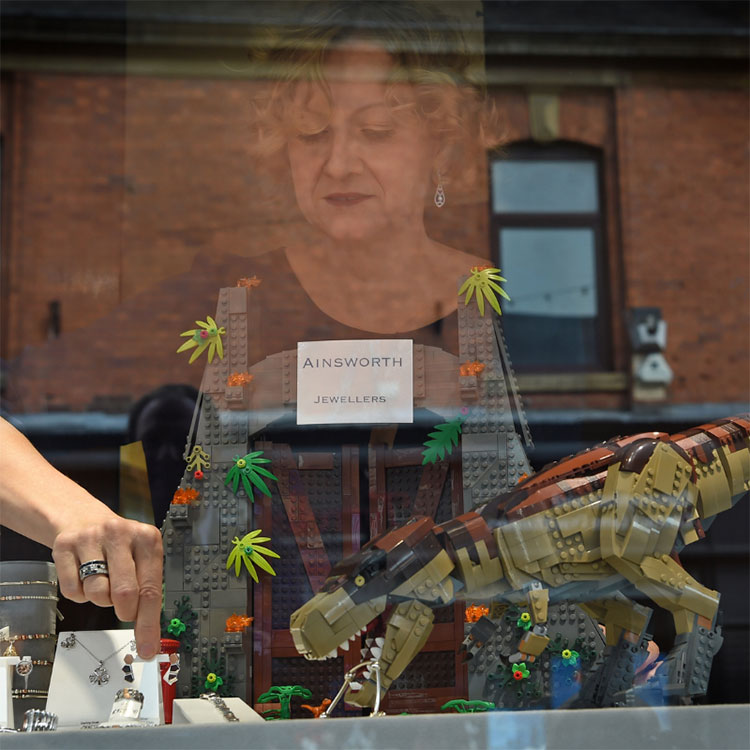 Brickosaurs window