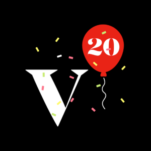 Viva PR turns 20 social media logo