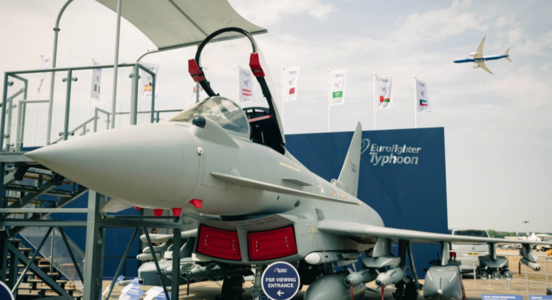 Eurofighter Typhoon on display at the Farnborough Air Show