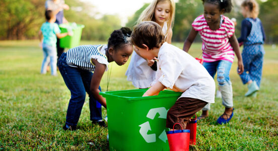 Children Recycling