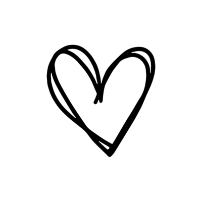 drawn love heart