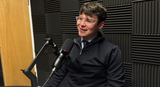 Harry Bradshaw in Viva's studio